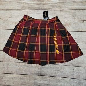 Harry Potter Gryffindor Pleated Plaid Skirt